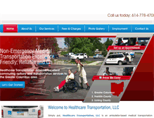 Tablet Screenshot of healthcaretrans.com